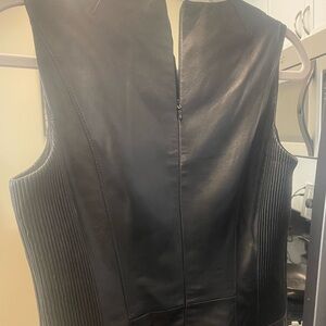 Hugo boss real leather shell dress